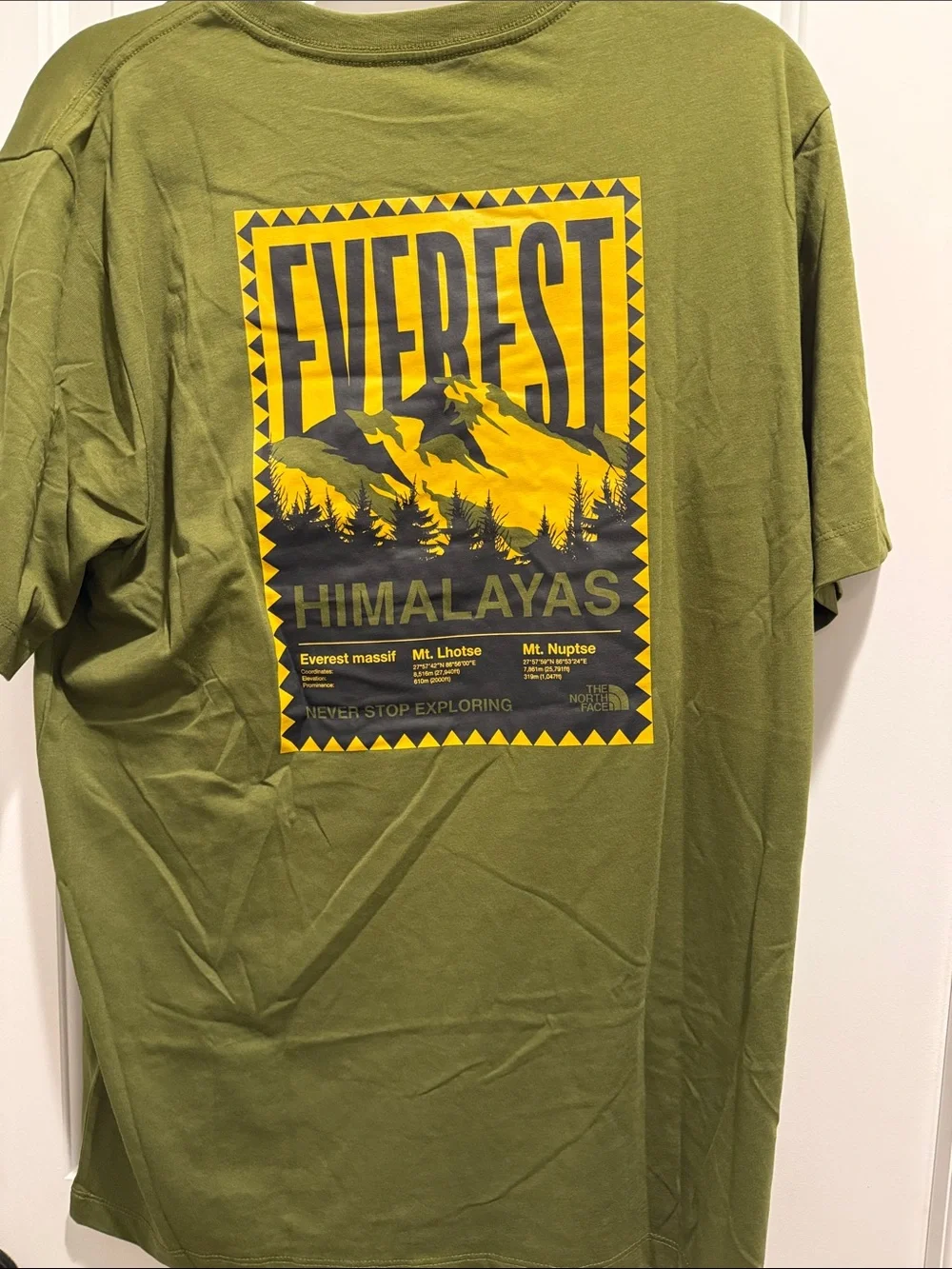The North Face Men's Olive Green Short Sleeve Logo Tee